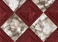 Van de luxueuze Marmeren en Houten Patroon Achtergrond het Verwijderbare Opnieuw te gebruiken Behangdiamant