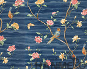Het bloemen Moderne Verwijderbare Behang van Vogel Nieuwe Ontwerpen voor Vervaardiging van de Zaal de Chinese Fabriek
